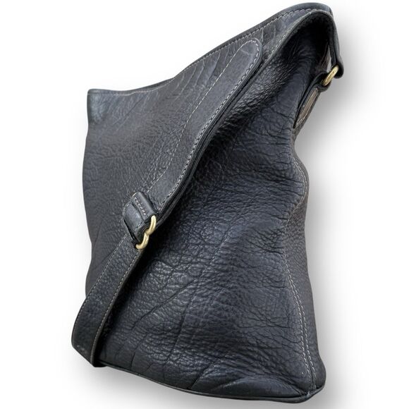 Vintage Coach 4906 Sonoma Crossbody Classic Bucket Bag Black Pebbled Leather - Picture 6 of 16